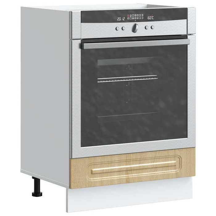 VidaXL Armoire à four Kalmar chêne sonoma bois d'ingénierie, unité de four, armoire de four de cuisine, unité de base de 853520