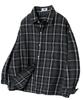 HUKE Vintage Steady Check Shirt (Charcoal Black)