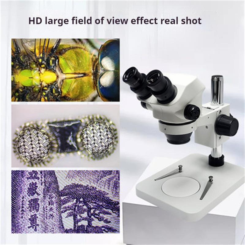 Microscop Binocular 7-45X pentru Întreținere Telefon Mobil, Inspecția Plăcii de Circuit și Microscop pentru Viziune Stereo