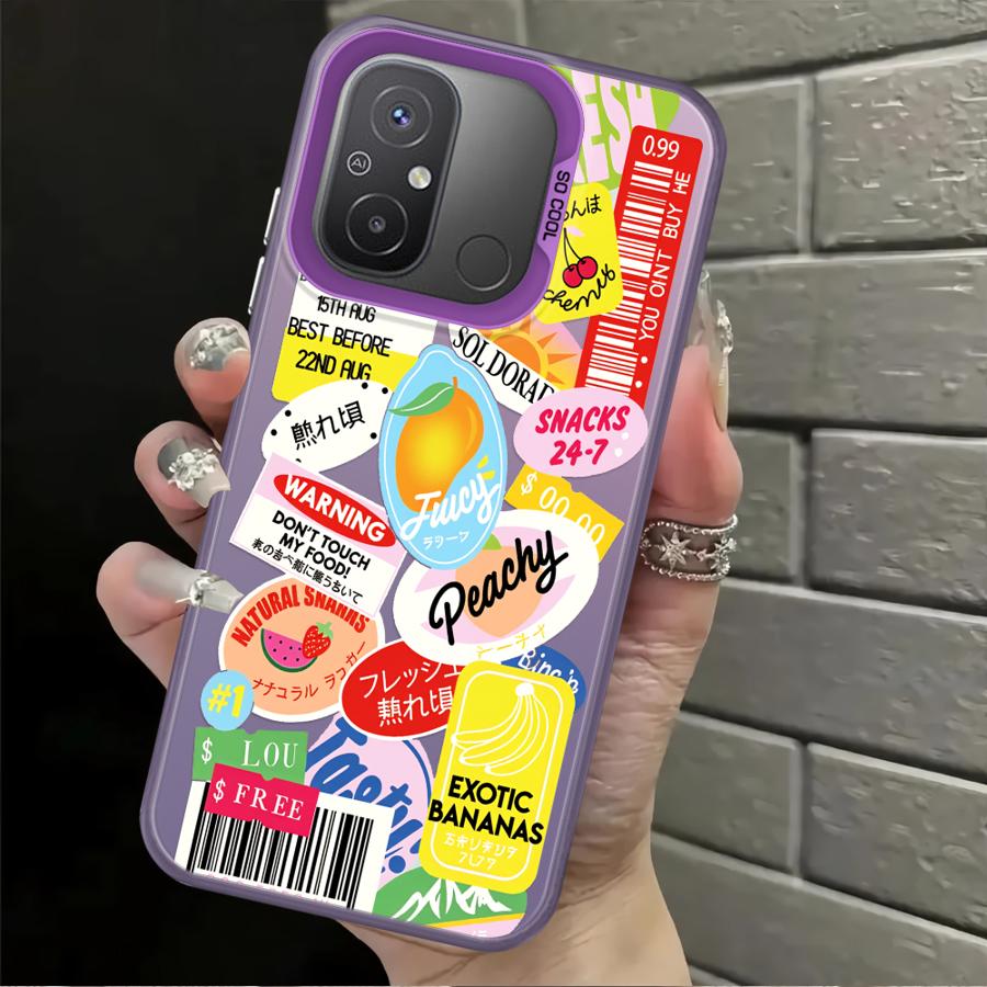 Case for Xiaomi Poco C50 C51 X5 X3 NFC F4 X3 Pro F3 GT Back Phone Cover Fruit Pattern
