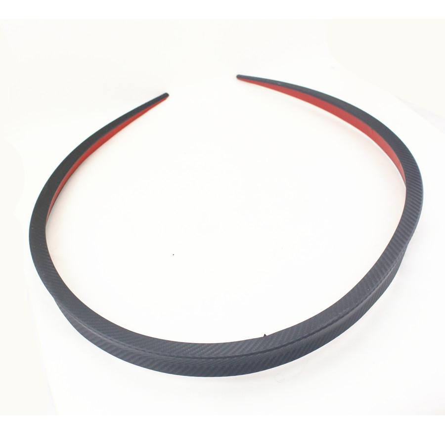 1.3M Car Rear Roof Trunk Spoiler Rear Wing Lip Trim Sticker Kit Carbon Fiber Color Flexible and Durable Universal