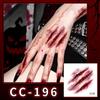 Nuovi Tatuaggi Impermeabili di Halloween Horror Cicatrice Faccia - Adesivi Trucco Opachi per Feste Festival