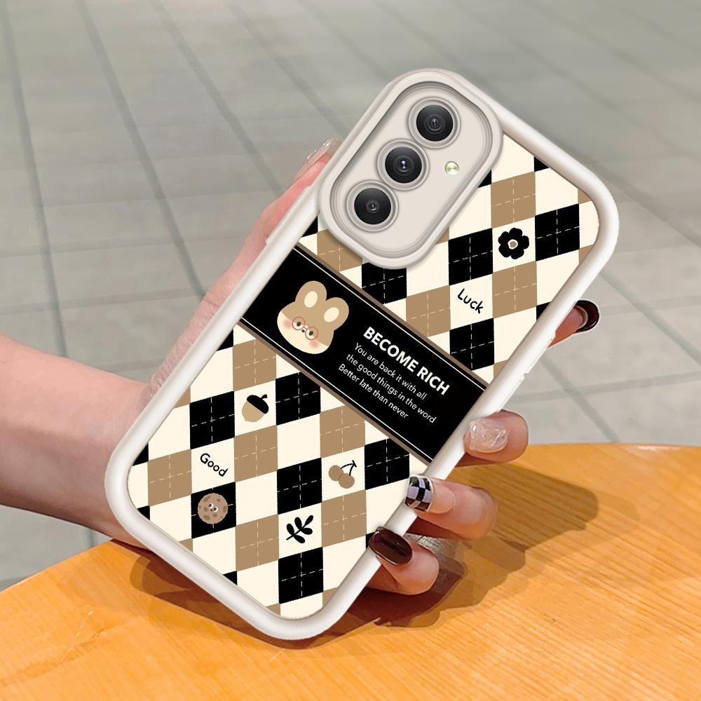 Soft Silicone Square Ladders Cartoon Pattern Full Cover Camera Protection Shockproof Case for Huawei Honor Xiaomi Redmi Samsung