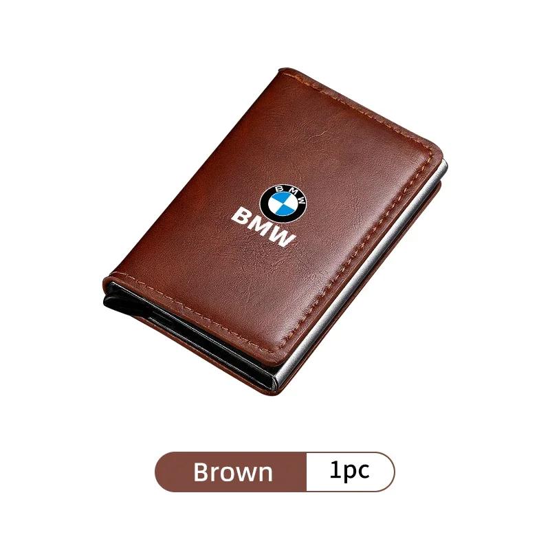 BAGX5 Adesivo Auto Caldo Per Portafoglio Uomo BMW Porta ID Carte di Credito Portafoglio RFID Custodia Pop-up per Carte Bancarie Per BMW E46 E90 E60 F30 F10 E39 E36 F