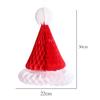 2Pcs Paper Christmas Cap Honeycomb Style Party Hats Festival Decorative Accessories Photo Props Xmas Day New Year Celebration