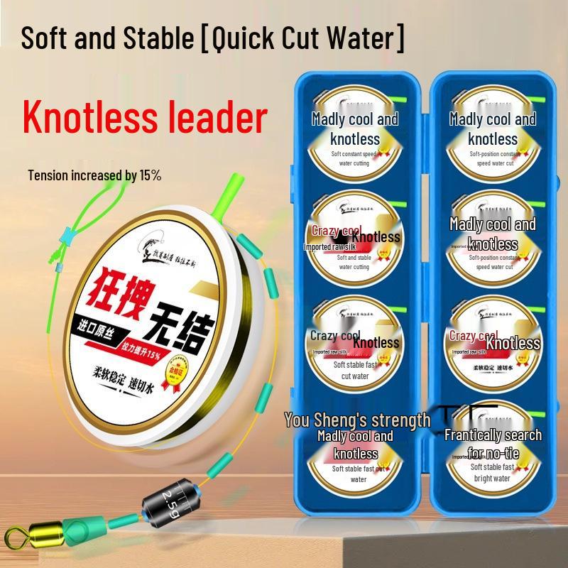 Premium Knot-Free Nylon Fishing Line for Crucian and Carp – High-Tensile, Wear-Resistant, Imported Material.