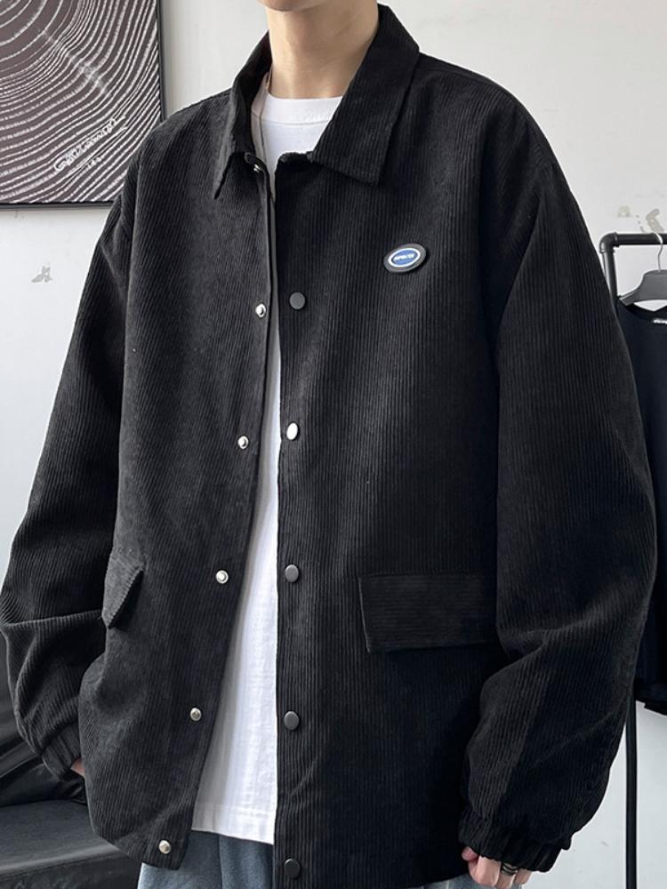 

Модні осінь-зима чоловічі теплі флісові теплі товсті куртки пальто чоловічі модні хутряний комір вельвет військова повсякденна куртка пальто чоловіче XL чорний