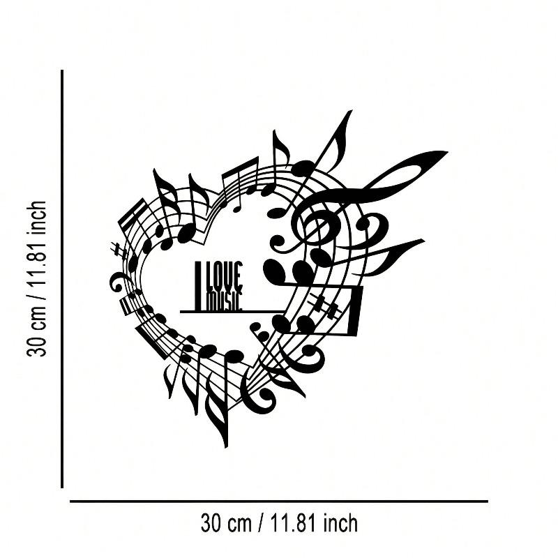 Metal Music Note Wall Art Plaque Home Decor Gift