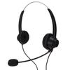 H360DRJ9MV RJ9 Office Headset Binaural Telephone Headset with Adjustable Speaker Volume and Microphone Mute