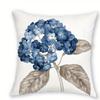 Blau getönte Aquarellblumen Beidseitig bedruckter Kissenbezug Kurzer Plüsch Geeignet für Wohnzimmer Schlafzimmer Zierkissenbezug