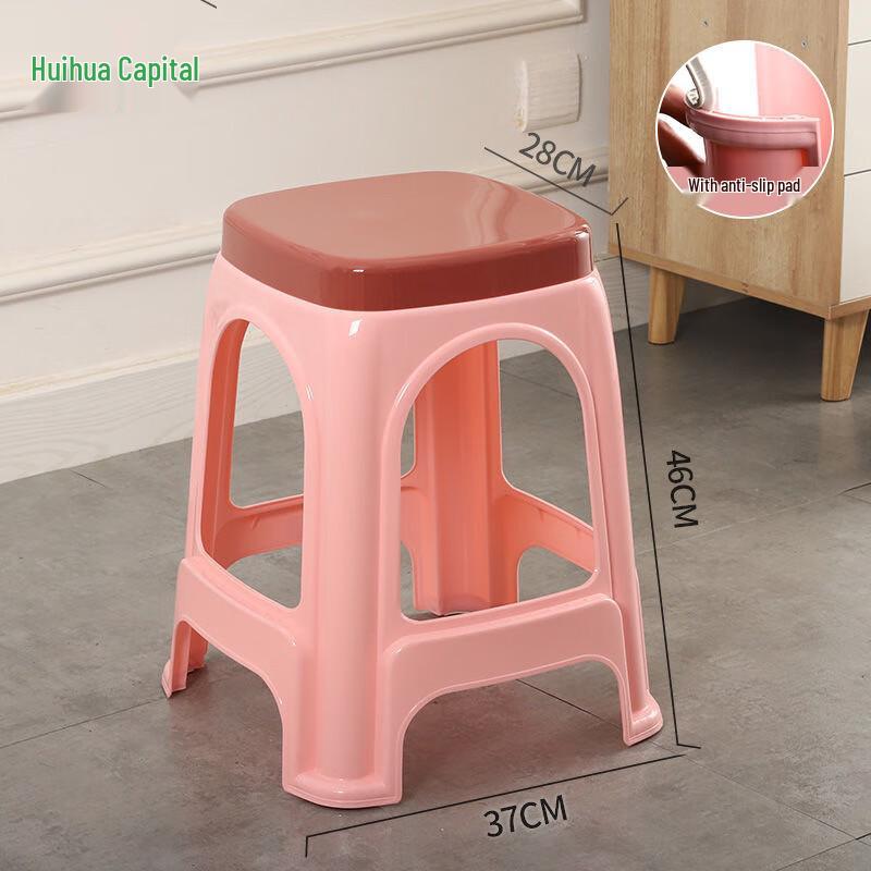 HUIHUADU Durable Non-Slip Plastic Stool