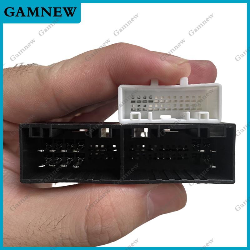 Car Stereo 16Pin Power Wiring Harness With Canbus Support Original USB For Hyundai Elantra/SantaFe/IX45/K3/Sportage/Sorento