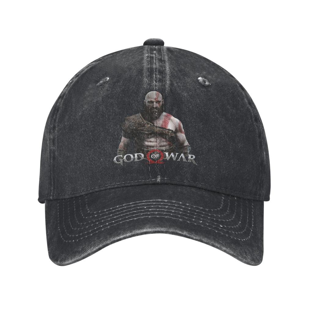 God of War Boy Men Women Baseball Caps  Distressed Washed Caps Hat Vintage Outdoor Workouts Adjustable Sun Cap