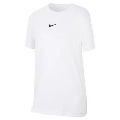Sportswear Solid Logo Round Neck Short Sleeve T-Shirt Kids Tops White DA6918-100