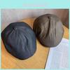 Pu Leather Flat Cap For Men Women Autumn Winter Sun Protection Stylish Warm