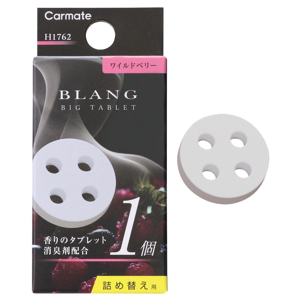CARMATE BLANG Car Air Freshener Air Conditioner Fin Mount Type Berry with Deodorizing Compatible with Air Select Lasts Approximately 30 H1762 Refill,