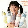 Isolierte Flasche mit großem Fassungsvermögen, auslaufsicherer Thermobecher, Sport-Wasserflasche für Outdoor-Aktivitäten
