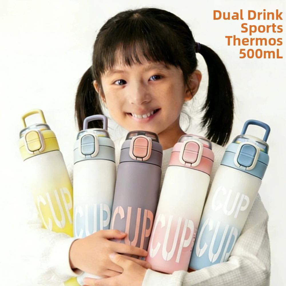 Isolierte Flasche mit großem Fassungsvermögen, auslaufsicherer Thermobecher, Sport-Wasserflasche für Outdoor-Aktivitäten