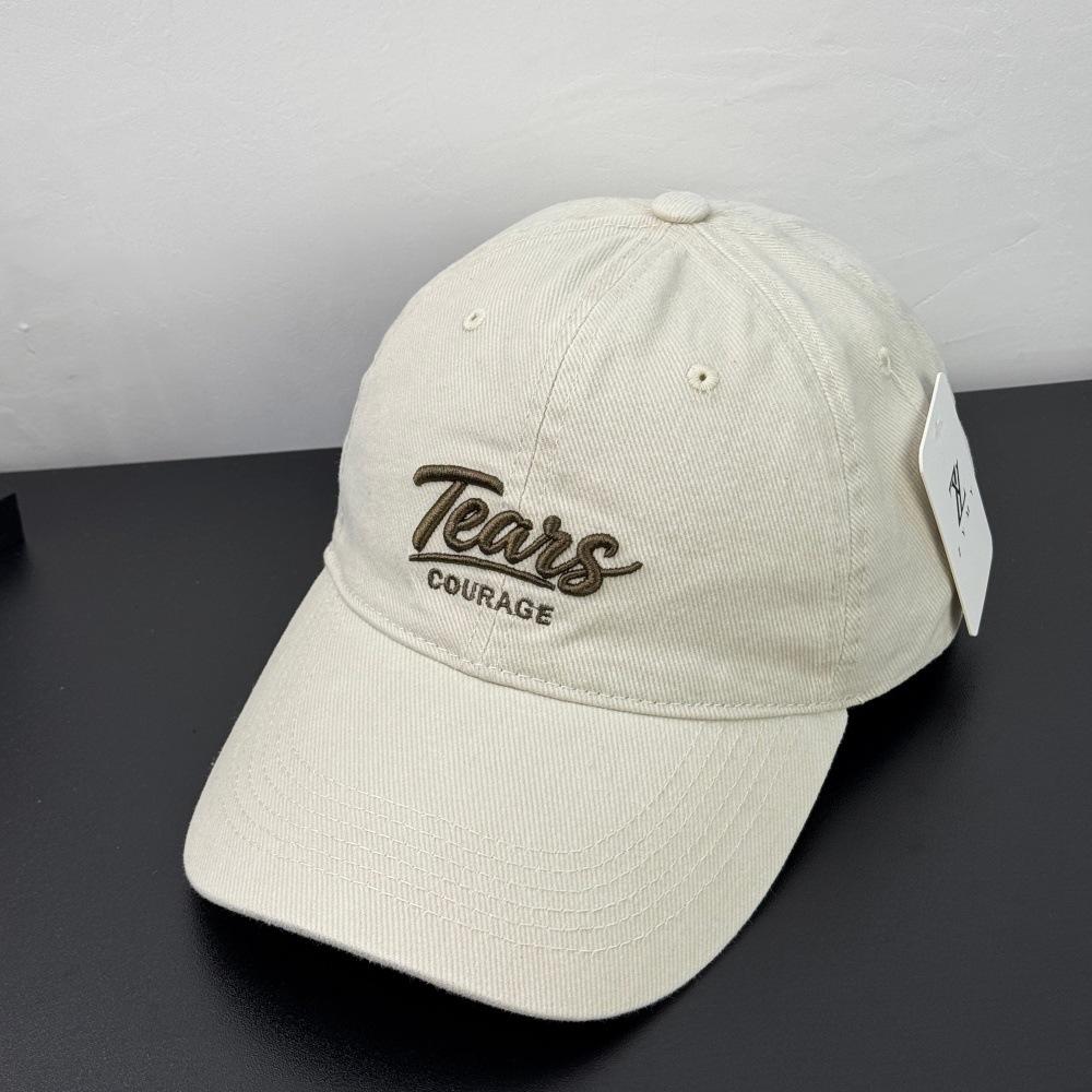 Fashion Hat Big Head Circumference Show Face Small Embroidery Letter Baseball Cap Men's and Women's Casual Versatile Couple Street Wind Shade Cap