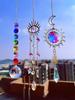 O'la Myth Suncatcher Crystal Entrance Decoration Lucky Charm Pendant Pyramid Natural Stone Quartz Orgonite Lucky Crystal Good Fortune Feng Shui Window