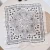Stilvolle Party-Bandanas Taschentuch Vielseitig Tasche Vintage Quadratisches Kopftuch für Sport und Freizeit