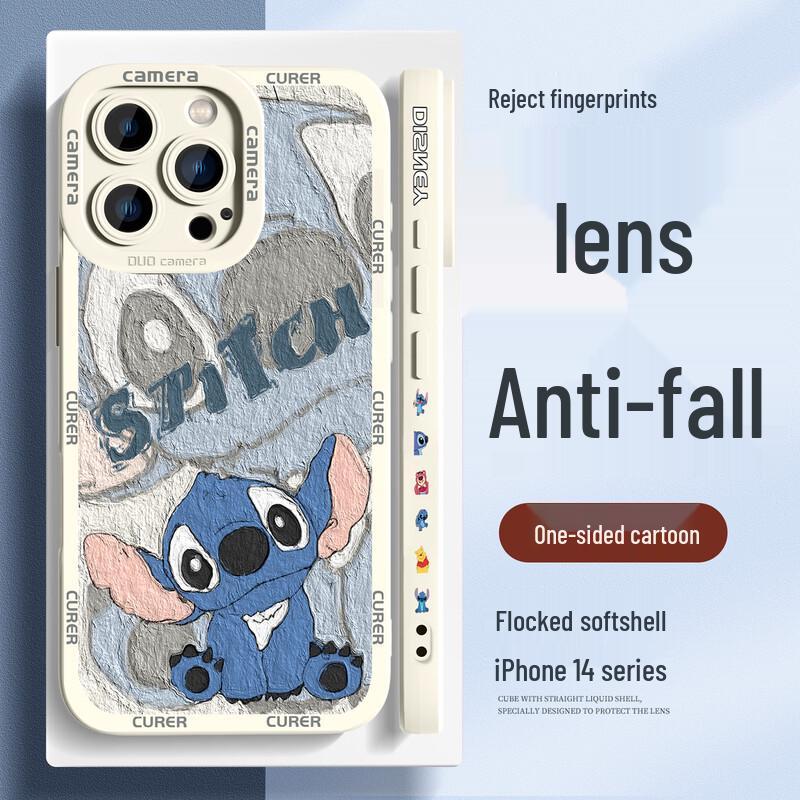 Cartoon Shockproof Silicone iPhone Case with Full Lens Protection