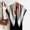 Autumn and Winter Imitation Cashmere Texture Thin 91 * 91 Large Square Scarf Multi-functional Printed Shawl Women's Versatile Decorative Scarf