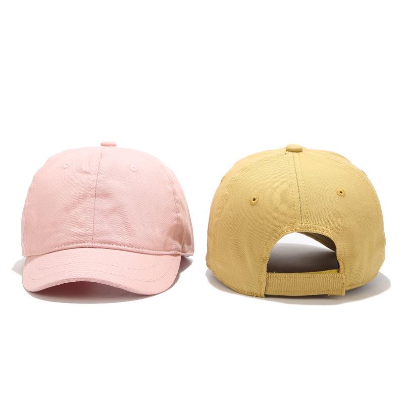 Unisex Short-Brim Baseball Cap: Soft-Top Equestrian Sun Hat with Duckbill Brim, Korean Style