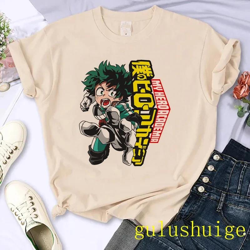 Japanese Anime My Hero Academia T Shirt Women Boku No Hero Academia Manga T-shirt Bakugou Himiko Toga Graphic Tees Tshirt