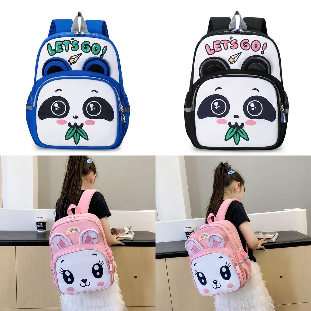 Trendy Lightweight Nylon Kindergarten Backpack For Kids Cute Cartoon Design Unisex