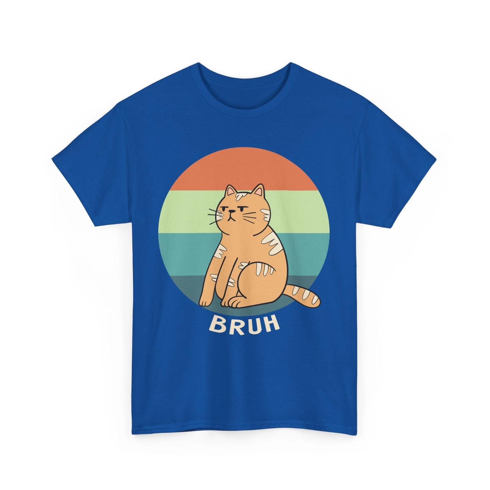 

Cute Cat Graphic T-Shirt for Men & Women – Funny Cat Print Tee S