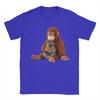 Punch Monkey Lustiges Tier Herren T-Shirt Vintage T-Shirts Kurzarm Rundhals T-Shirts 100% Baumwolle Geschenkidee Kleidung
