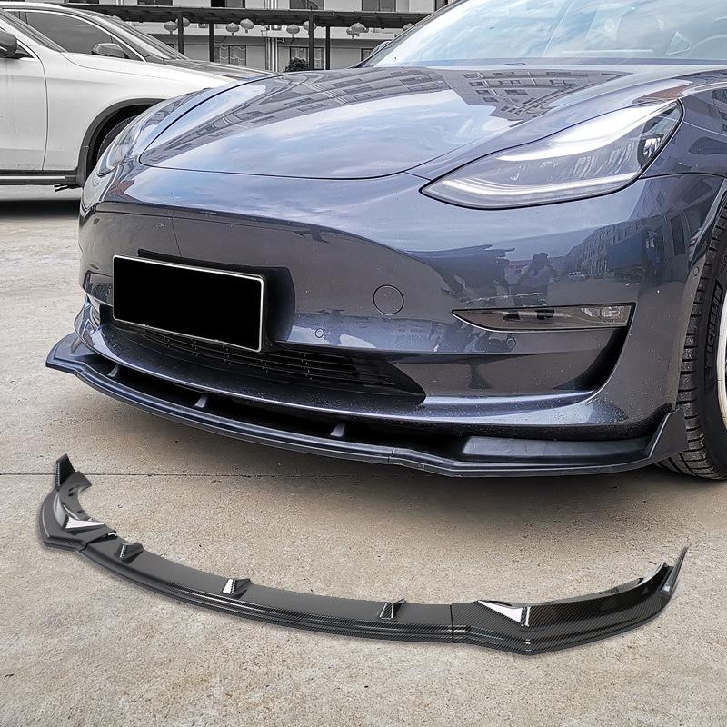 Tesla Model 3 Three-Section Injection Molded Front Lip Body Kit