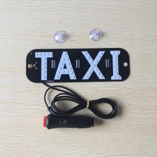 Taxi LED License Plate Car Light Windscreen Cab Indicator Inside Signal Lamp