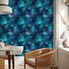 Watercolor Galaxy Wallpaper Turquoise and Navy Blue, Navy Blue Background 50x1000