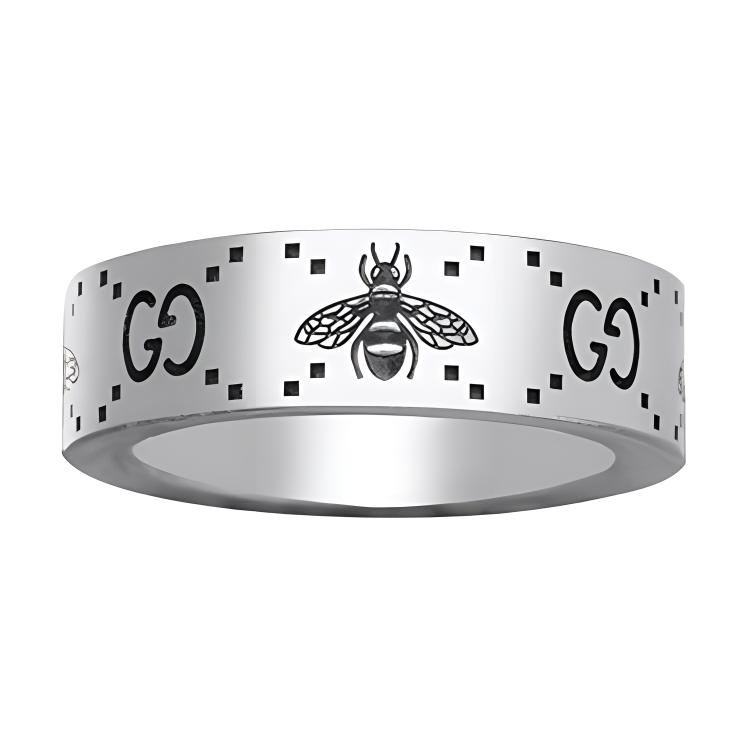 Gucci Double G Sērija Bišu Iegravēts