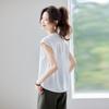 Elegant Women's Sleeveless Chiffon Blouse