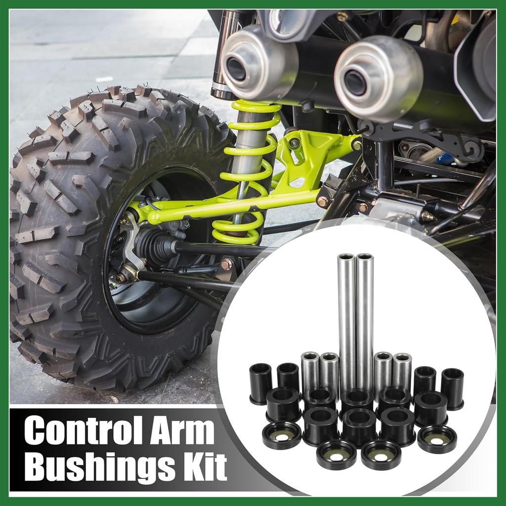Motoforti Front Upper and Lower Control Arm Bushings Kit Suspension for Honda 500 Foreman Rubicon TRX500 FA TRX500 FGA TRX500 FPA 4x4 2001-2017