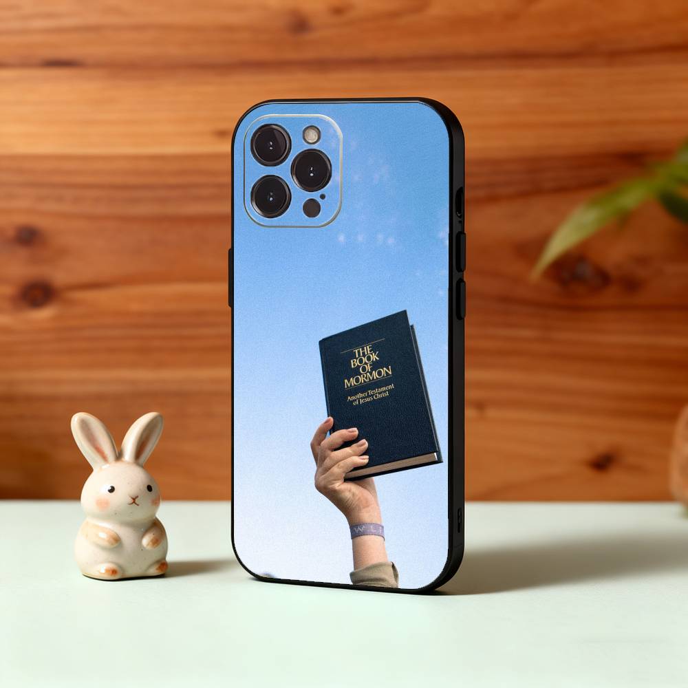 1PC The Book Of M-Mormon Phone Case For iPhone17,16,15,14,13,12Plus,Pro Max,XS,5G Soft Silicone Black Cover