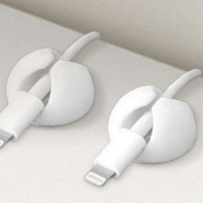 10Pcs Mini Cable Winder Organizer USB Charging Cable Clip Desk Tidy Organiser Wire Cord Holder Protectors In Office Home Cars