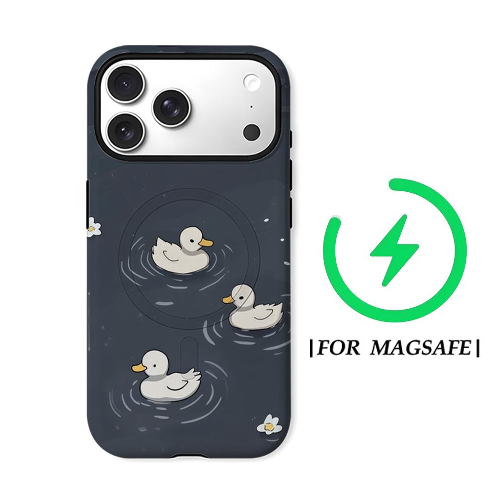 Duckling FloatFor Magnetic Phone Case for IPhone 17 16 15 14 13 Pro Max Plus Single Double-layer Tough Case