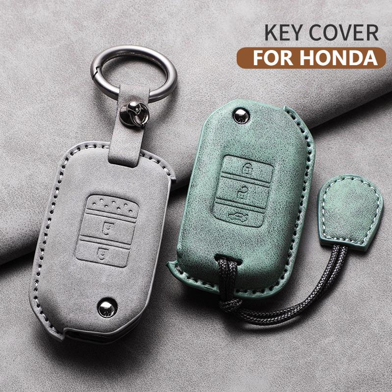 For Honda Accord Civic City Fit HR-V XR-V Folding Flip 2/3 Buttons Car Remote Key Case Cover Protection Shell Keychain Accessori