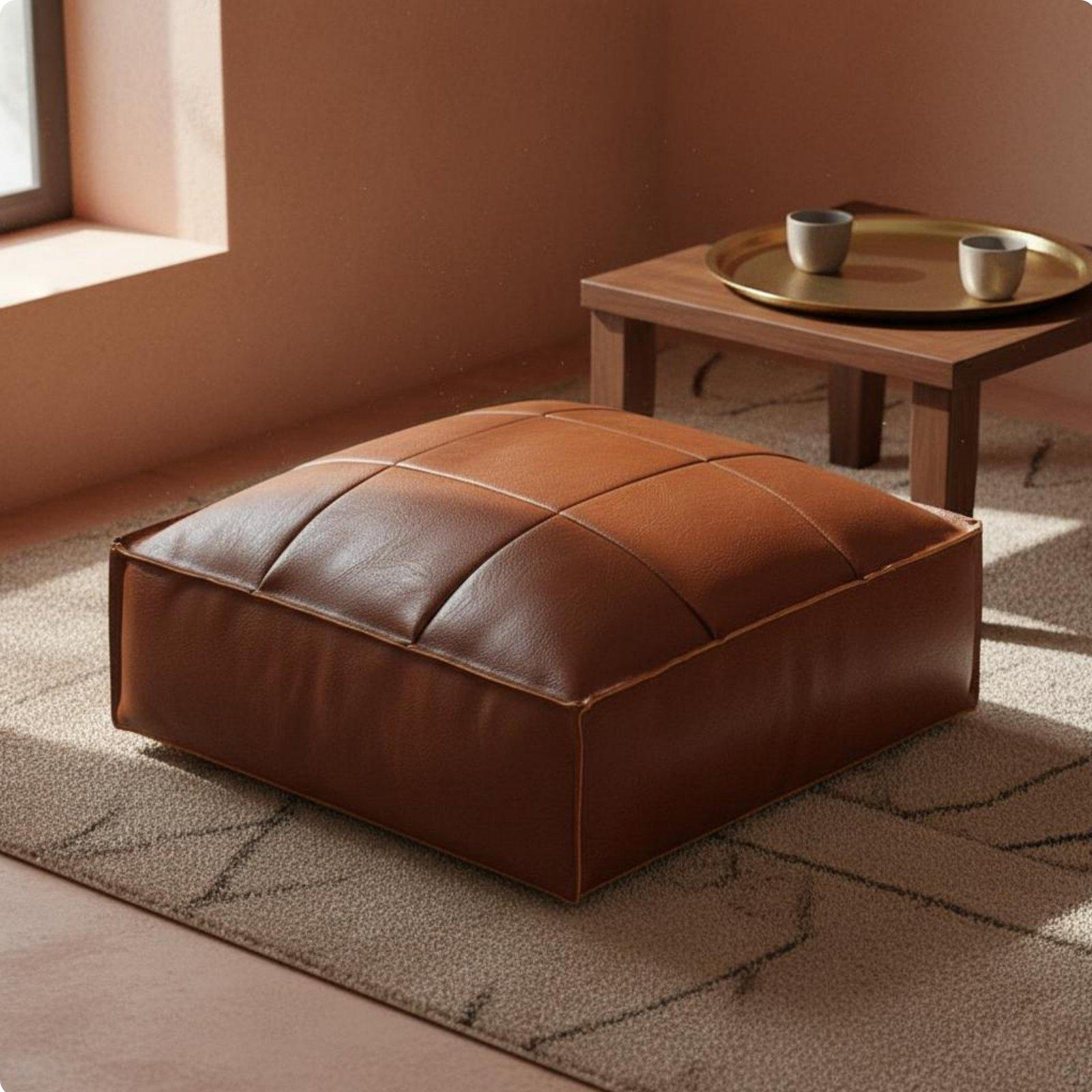 Ethnic Geometric Pattern Pouf Floor Pillow