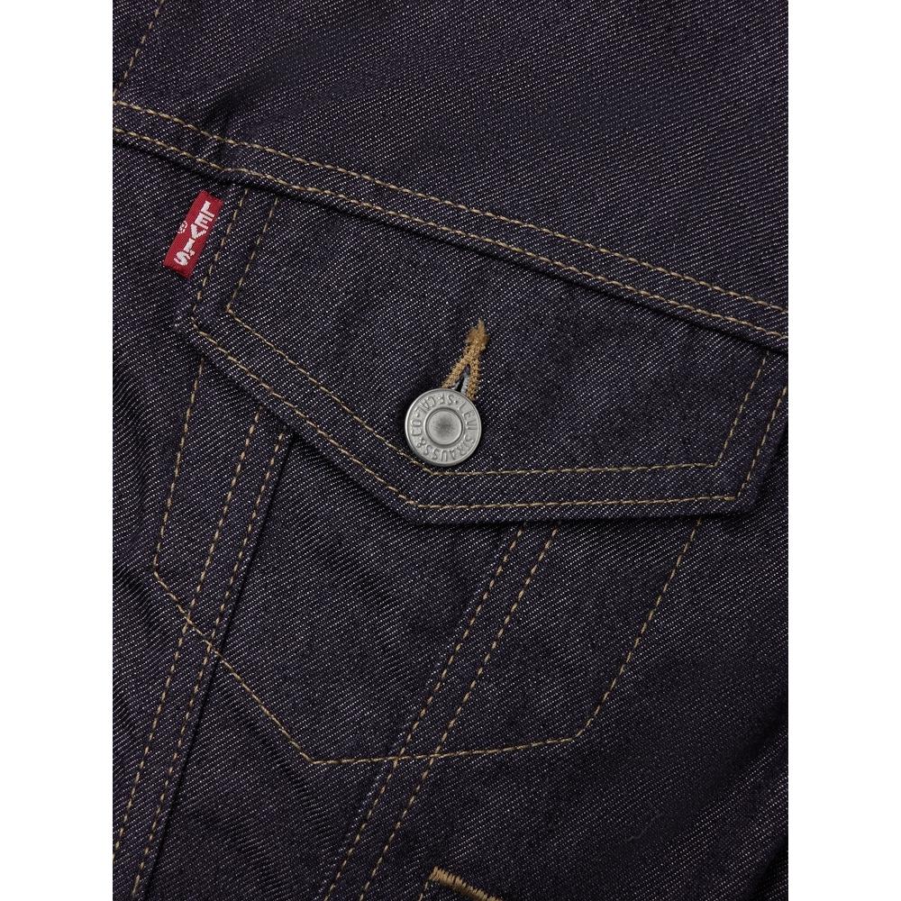 Levis Loose Fit Simple Versatile Lapel Long Sleeve Denim Jacket Women Jackets Denim-Blue A9155-0014