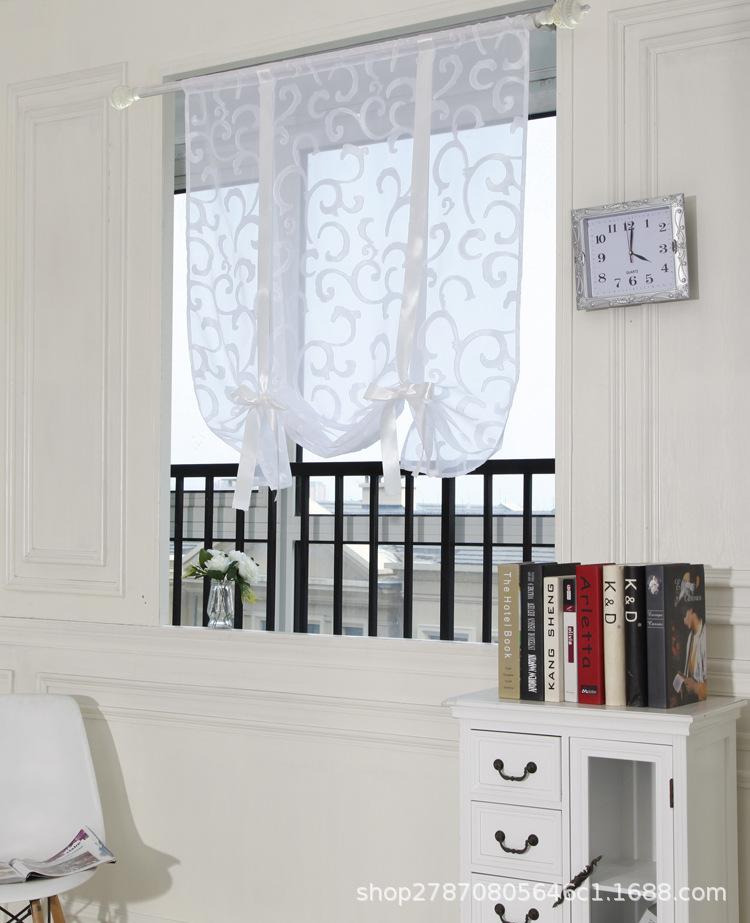 Ribbon Through Pole Type, Window Screen, Lifting Curtains, Can Be Customized Ht-012