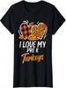 I Love My Pre K Turkeys Cute Thanksgiving Teacher Unisex Wounisex T-Shirt