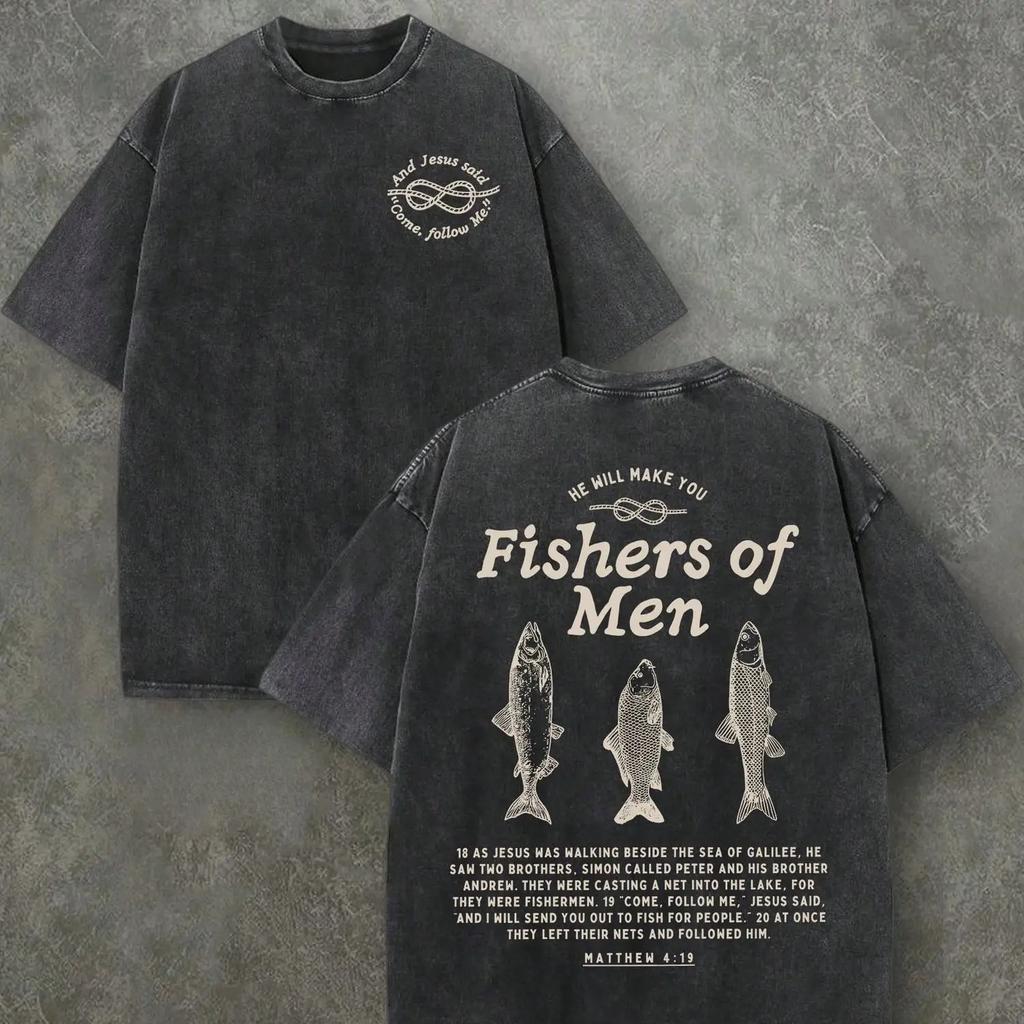 Künstlerisches Sternennacht-Druck-Neues T-Shirt Herren Retro Gewaschene Baumwolle Tee Kurzarm O-Ausschnitt Grafisches Oberteil Unisex Streetwear