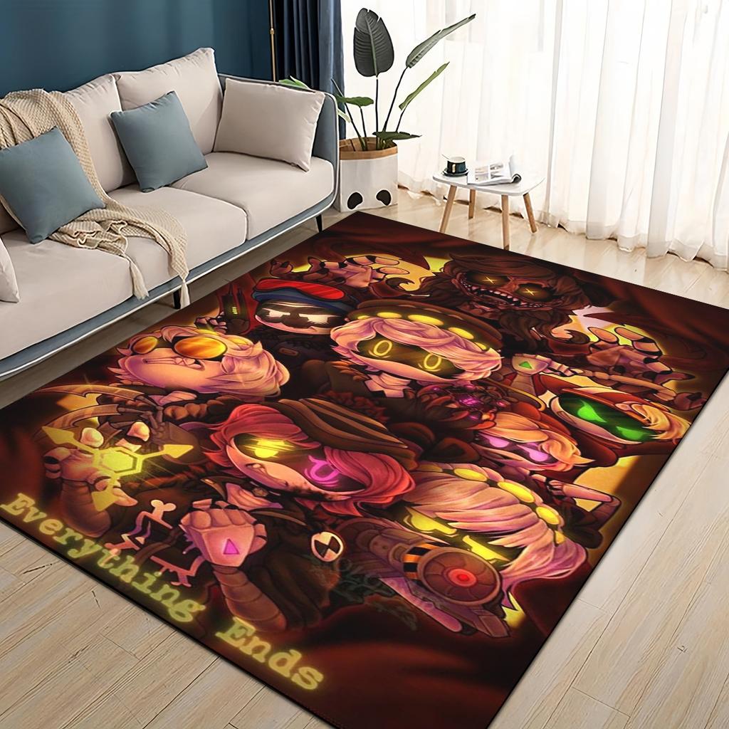 3D Print Murder Drones Cartoon Uzi V J Robot Gift Carpet Rug for Living Room Bedroom Home Sofa Decoration,kid Non-slip Floor Mat