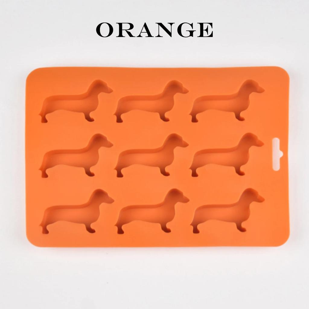 Creative Silicone Dachshund Puppy Shaped Ice Cube Chocolate Cookie Mold DIY Home Ice Tray Kitchen Tools Silicone Mold Gadgets