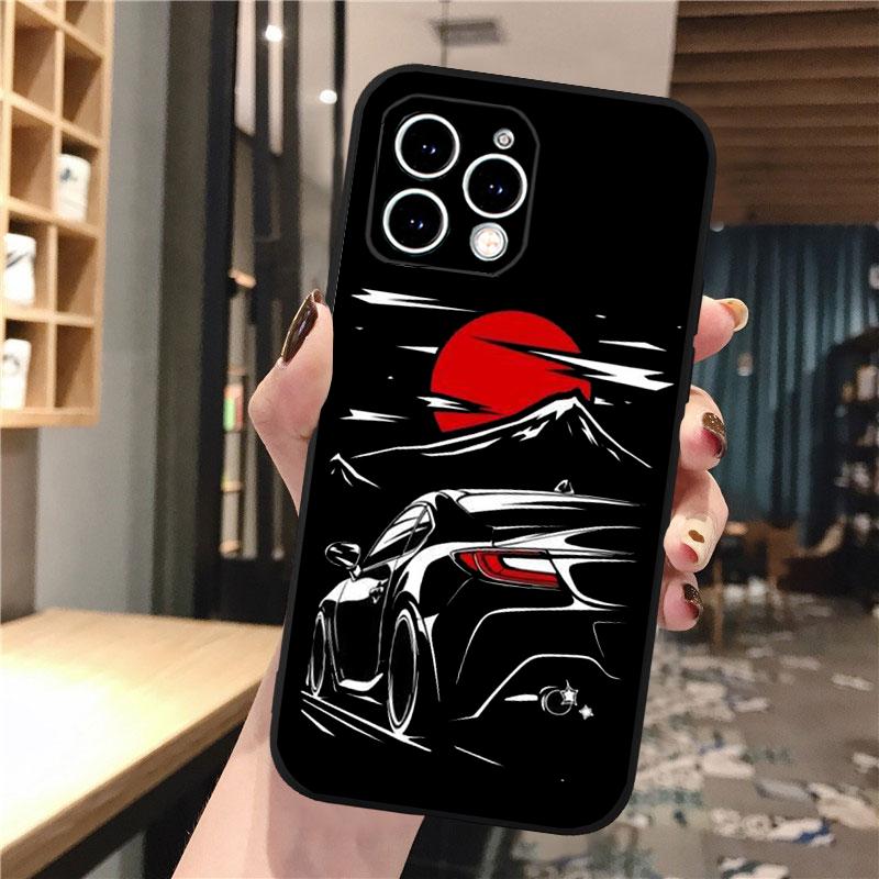 Japan JDM Sports Cars Phone Case For Iphone 17 Pro Max Air 16 15 14 13 Pro Max 15 16 Pro 15Plus